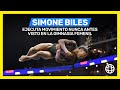 #SimoneBiles ejecuta movimiento nunca antes visto en la #GimnasiaFemenil