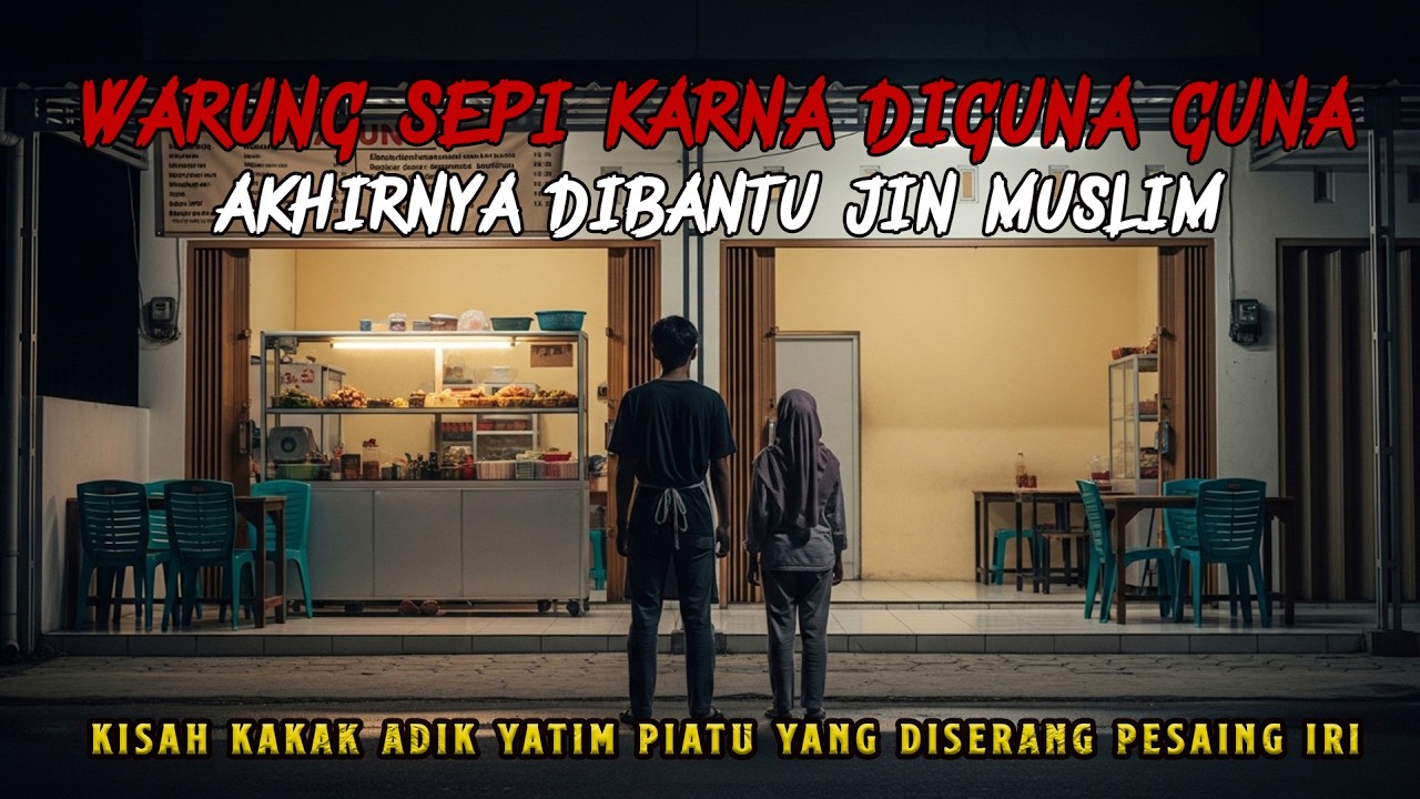 WARUNG NASI KAKAK ADIK YATIM PIATU DISANTET PESAING, DISELAMATKAN USTADZ JIN MUSLIM