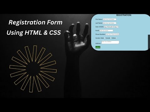 Create Registration Form Using HTML CSS// #html #css - YouTube