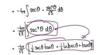 Video 2061 - Surface area of an ellipsoid - Part 3/3