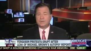 Ferguson Protests After Leaked Autopsy Reports - Leslie Marshall on America's Newsroom 10/23/14