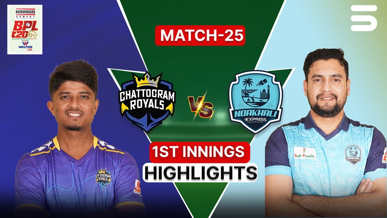 1st Innings Highlights | Chattogram Royals vs Noakhali Express | Match 25 | BPL 2025-26 | M3Z1K