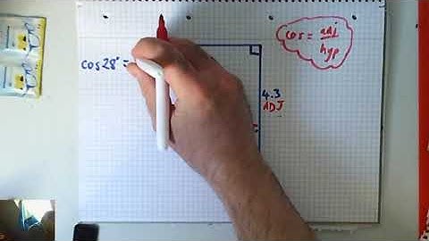 Trigonometry   Missing Sides Q1