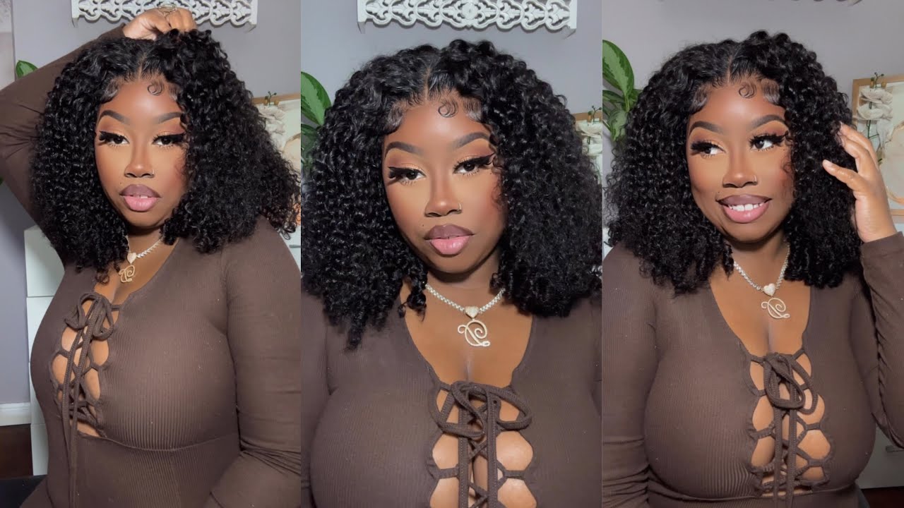 Идеальные локоны без усилий! ✨🔥 Суперкрасивый бирманский кудрявый парик 5x5 FT QVR Hair