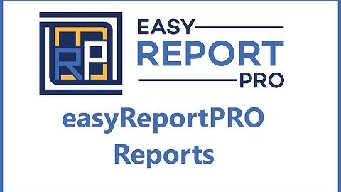 Welcome to easyReportPRO - Reports