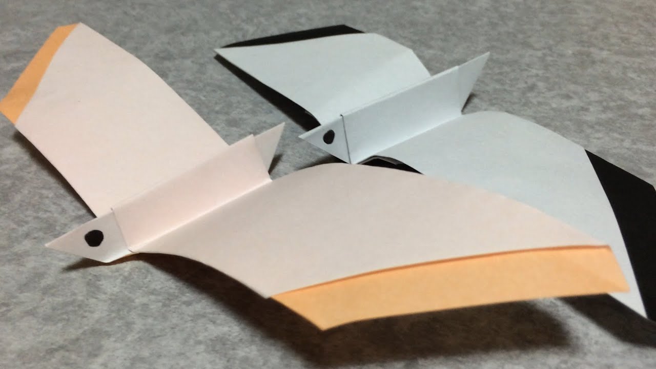 おりがみで カモメ おってみた 鴎の折り方 Japanese Traditional Origami Seagull 2014 Vol 061 Youtube