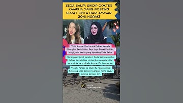 Zeda Salim Sindir Dokter Kamelia yang Posting Surat Cinta dari Ammar Zoni: Norak! #shorts #zedasalim