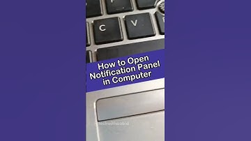 Win+A | How to open Notification panel in computer #shorts #vairal #techtips  #computershortcutkeys