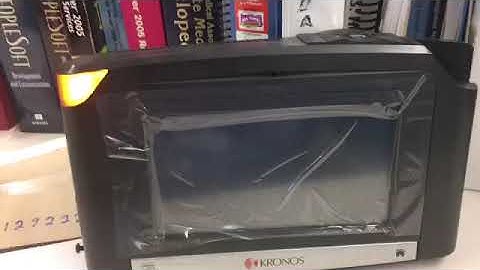 How to Assemble Kronos InTouch 9100 Timeclock