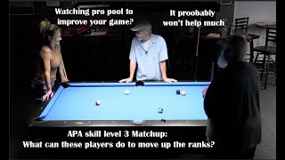 APA skill level 3 matchup:  What can a level 3 do to move up the ranks? Avoid "Now What?" moments. screenshot 5