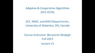 Adaptive & Coop. Algo., F23(11): Q-Learning, DQN, Policy Gradient, Fuzzy Sets, Fuzzy Logic