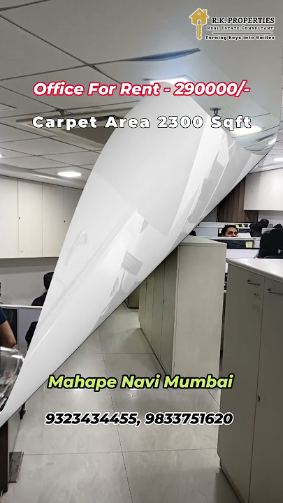 Spacious 2300 sq ft Carpet Office for Rent | Mahape IT Hub Navi Mumbai | #OfficeForRent #NaviMumbai
