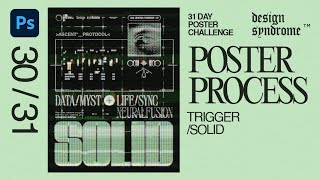 CRT Texture Poster Design! - 30/31 (Speed Art ) 31 Days Poster Challenge