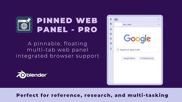 Pinned Web Panel Blender Addon: Pro Version Exclusive – Floating Web Browser