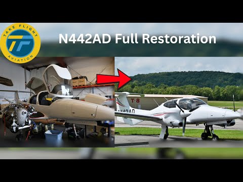 DA42NG Restoration Maintenance Restore N442AD #aviation #pilot #commercialpilottraining