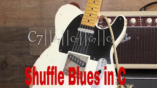 Blues Shuffle - Backing Track in C - 120bpm