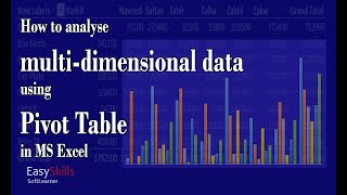 Analyse multi-dimensional data using pivot table | Create pivot table in Excel | What is OLAP?
