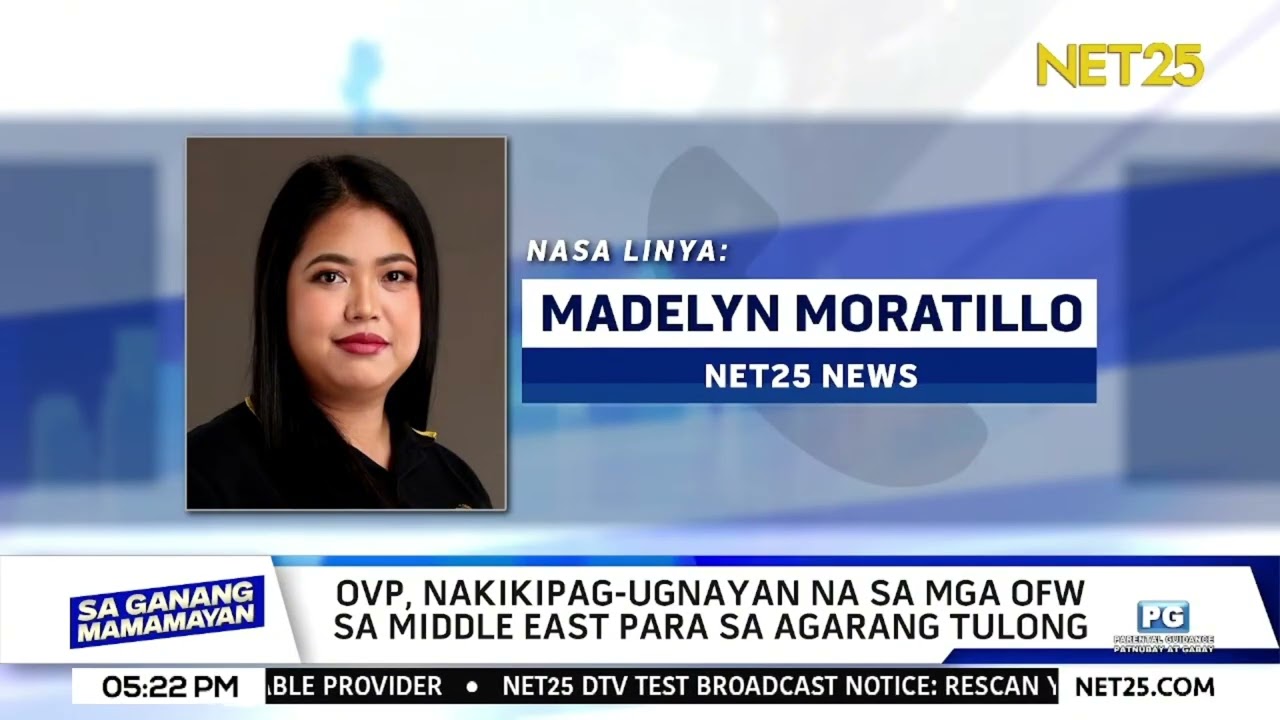 OVP nakikipag-ugnayan sa mga OFW sa Middle East