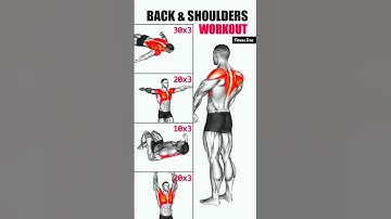 "Ultimate Back and Shoulders Workout at Home - No Equipment Needed!".  #fitness #backmuscles