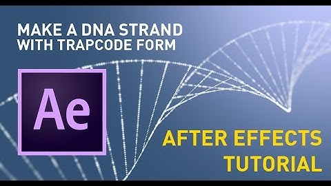 How to make a DNA strand in After Effects tutorial