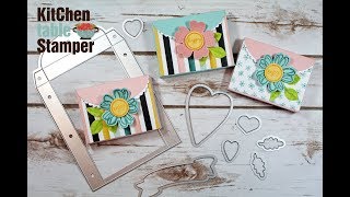 Lots of Love Box Framelits Half Treat Box for Spring and Easter with Kitchen Table Stamper