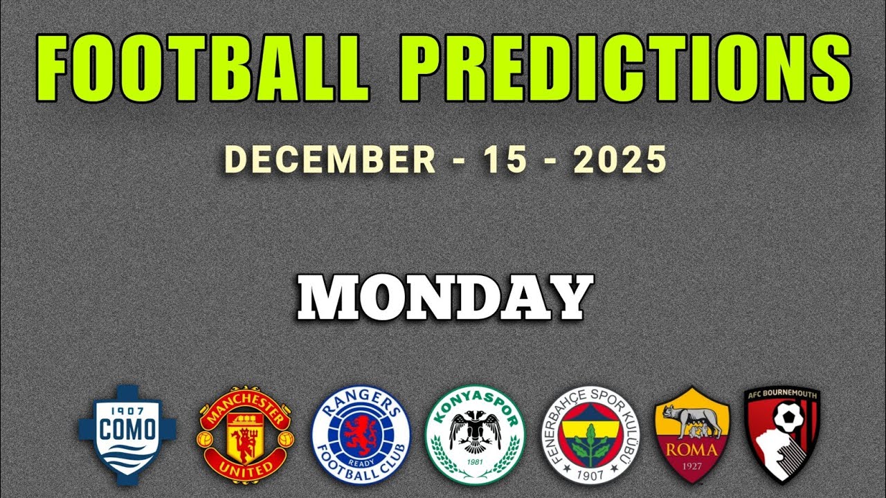 FOOTBALL PREDICTIONS TODAY 15 DECEMBER 2025 | PREMIER LEAGUE PREDICTIONS | LA LIGA | GoalIQ