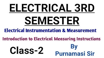 EIM | Introduction of Electrical Measuring Instruments | Class-2