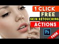 1 Click Skin Retouching Free Photoshop Actions By Shazim Creations ⏬