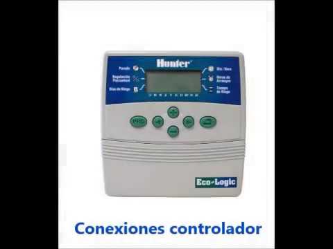 Controlador de riego Hunter Eco Logic - 6 salidas - Conexión