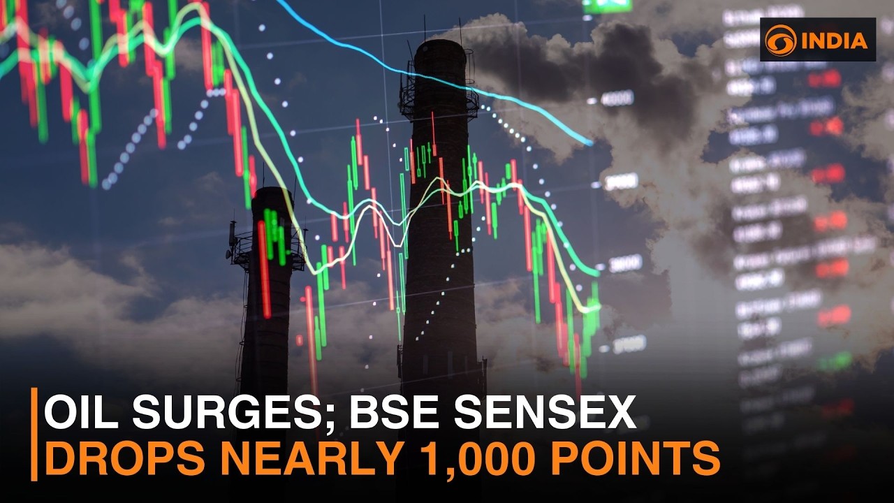 Oil Surges; BSE Sensex Drops Nearly 1,000 Points & more news | DD India NewsHour | 9 PM IST