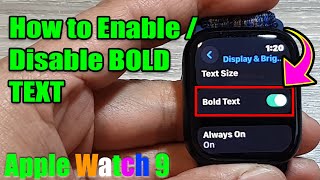 Apple Watch 9: How to Enable/Disable BOLD TEXT (WatchOS 10)