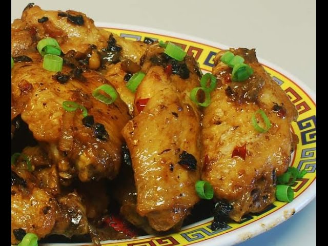 Spicy Chicken Wings with black beans sauce: authentic Chinese cooking | HAPPY WOK