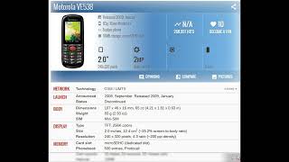 Motorola VE538 PRICE AND SPECIFICATION