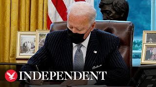 Live: Joe Biden signs executive order aimed at strengthening American manufacturing