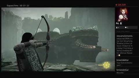 First time playing shadow of the colossus part 3 Nyaaa!!!😊