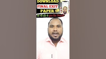 how to download final exit paper #shorts #trendingshorts