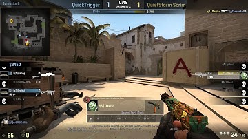 Eco Round Ace + 1v3 in ESEA Scrim