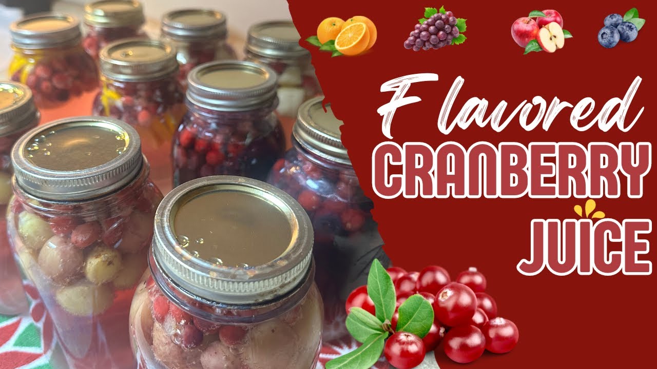 Cranberry Juice For Canning - Two Methods! • The Rustic Elk