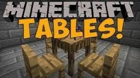 Minecraft Mods - TABLE SET MOD! STORE ITEMS ON YOUR TABLE! [1.4.7]