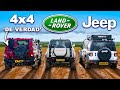 Jeep vs land rover vs ineos pruebas en lodo extremas