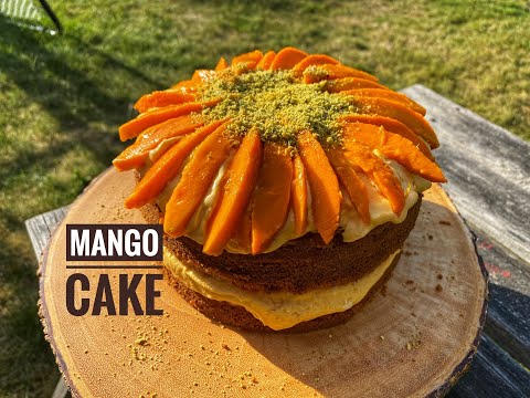 MANGO CAKE  Delicious Mango and Pistachio cake  Summer cake cookwithme withme  Food with Chetna