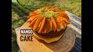 MANGO CAKE | Delicious Mango and Pistachio cake | Summer cake #cookwithme #withme | Food with Chetna