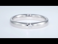 wedding ring No1 3.0mm diamond Pt900 platinum