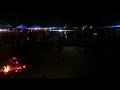 Seychelles people singing native song and music around the fire