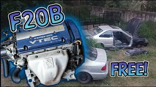 I found a HONDA Civic Project ABANDONED with an F20B...start?