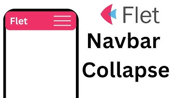 Flet Tutorial - Navbar Collapse when Resize Window