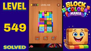Block Color Mania – Level 549 | Fast & Clean Solution