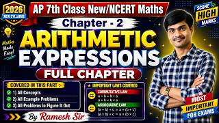 🔥 AP 7th Class Maths | Arithmetic Expressions Full Chapter | All Concepts + Examples + Figure It Out
