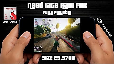 GTA V LIGHTER V9.2 On Mobile - Gameplay + Tutorial on GameHub 5.3.5 ไทย