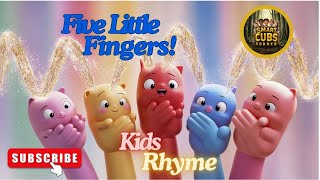 Five little fingers | Kids Rhyme | English Poem & Song